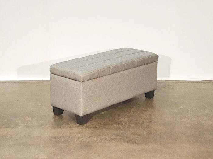 Lila Storage Ottoman – Grey - Image 3
