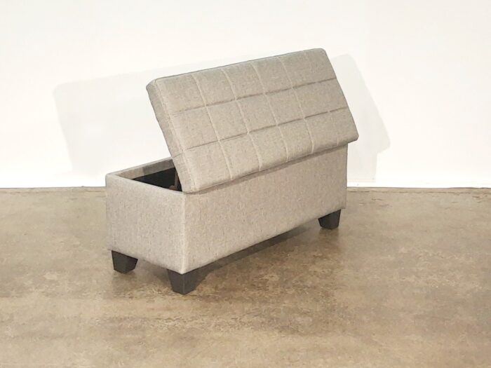 Lila Storage Ottoman – Grey - Image 4