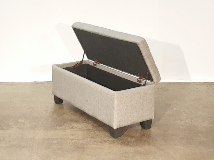 Lila Storage Ottoman – Grey - Image 2