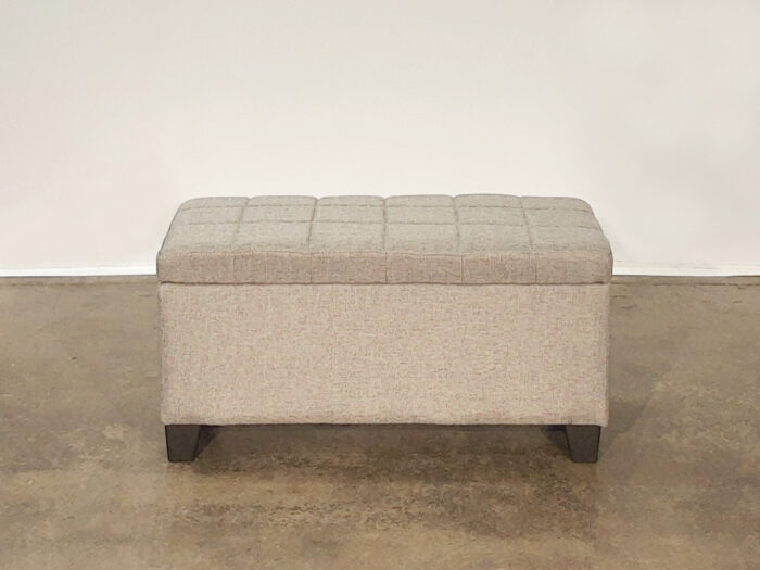 Lila Storage Ottoman – Grey