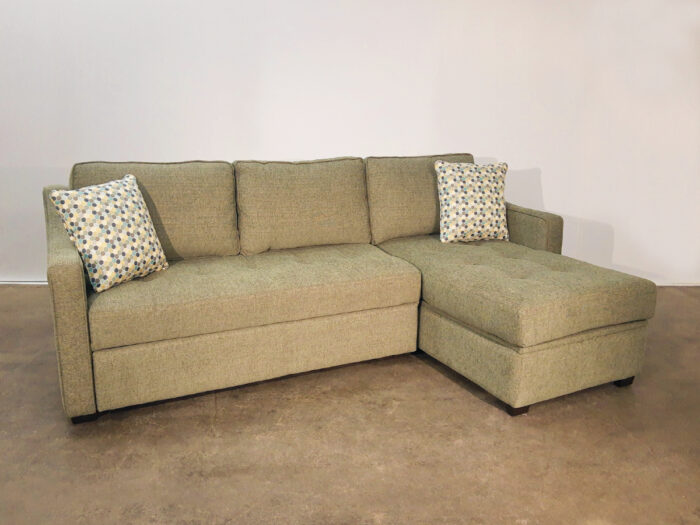 Remi LHF Sofa Bed Sectional & RHF Storage Chaise - Bombshell Forest