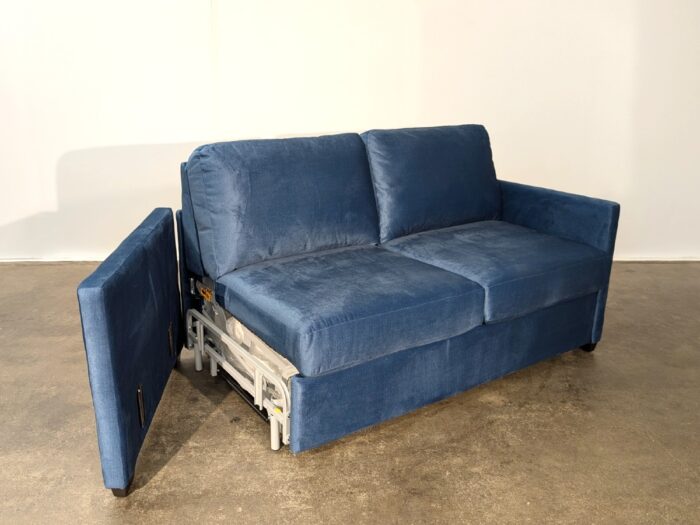 Lachlan-5 Double Sofa Bed - Misty Navy - Image 8