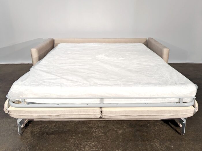 Lachlan-5 Double Sofa Bed - Misty Ivory - Image 6