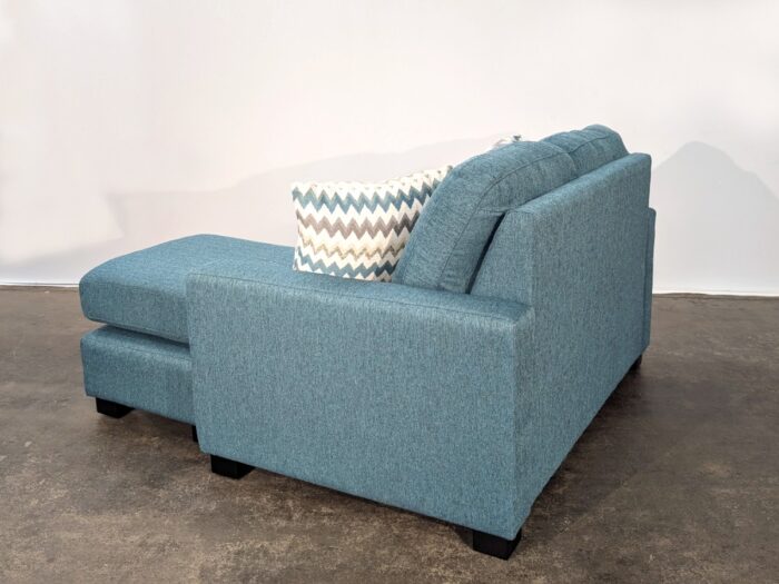 Layne Loveseat w/Bumper- Chino Teal - Image 3