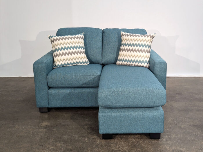 Layne Loveseat w/Bumper- Chino Teal