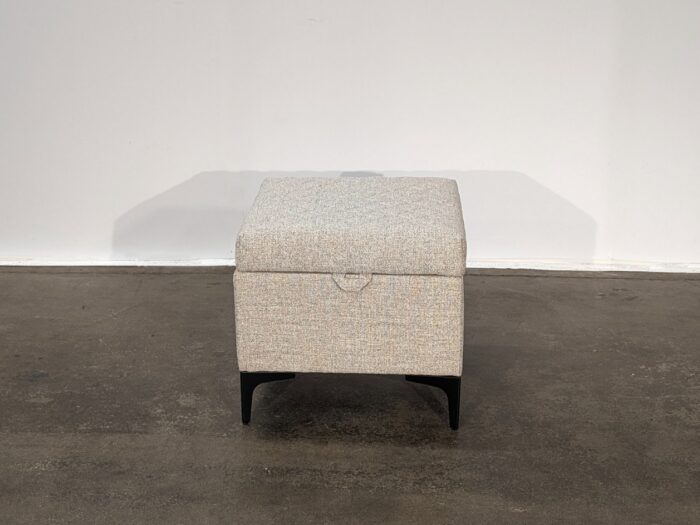 Ree Storage Ottoman – Tan Linen