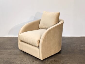 Katina Swivel Chair - Mythic Biscotti