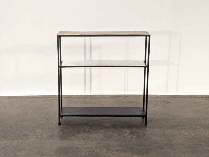 Izzy Console Table – Antique Gold & Black
