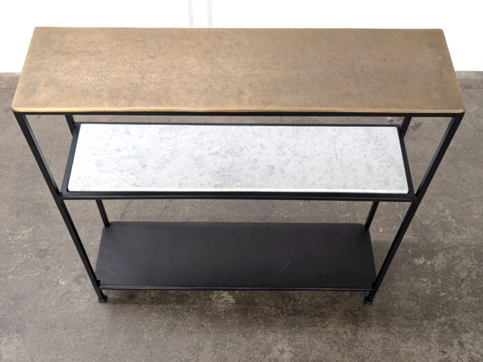 Izzy Console Table – Antique Gold & Black - Image 2