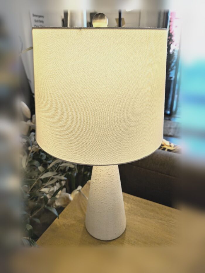 Table Lamp - Cone Shaped- Off White