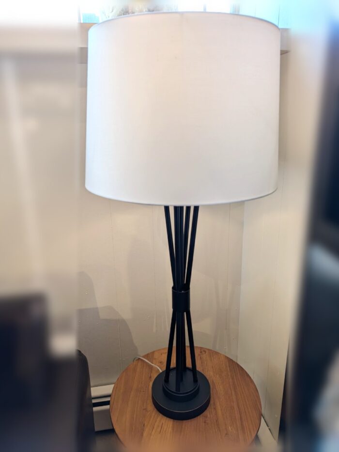 Table Lamp - Black Iron Base