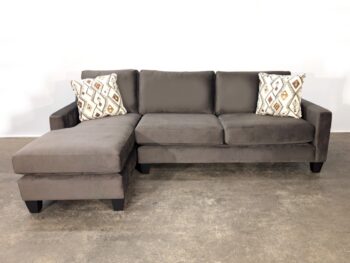 Mesa Sectional LHF Chaise - Mythic Chocolate