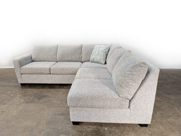 Dillon LHF Sofa W/Return - Armless Loveseat - Wanderer Haze - Image 2