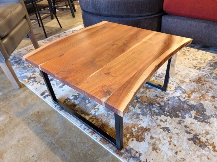 Jivin Small Coffee Table – Solid Acacia Wood - Image 2