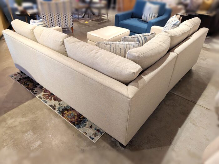 Mesa Sectional LHF Loveseat & Sofa W/Return - Simplex French Vanilla - Image 2