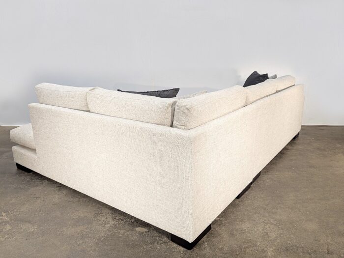 Max Sectional Sofa – RHF Chaise Return- Wesley Linen - Image 2