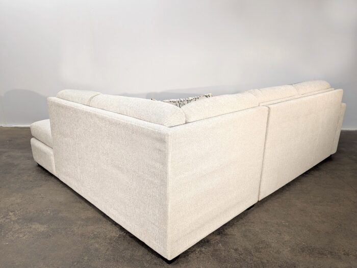 Lachlan Sectional RHF-Chaise 3- Double Sofa Bed – Struttura Ivory - Image 3