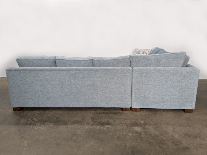 Mateo Sectional - RHF Sofa & Sofa W/Return & Bumper- Marley French Blue - Image 3