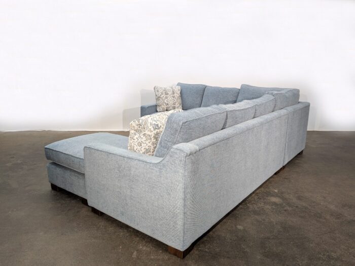 Mateo Sectional - RHF Sofa & Sofa W/Return & Bumper- Marley French Blue - Image 4
