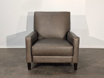Linus Push Back Leather Recliner - Liberty Mocha