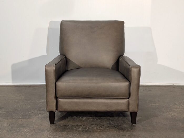 Linus Push Back Leather Recliner - Liberty Mocha