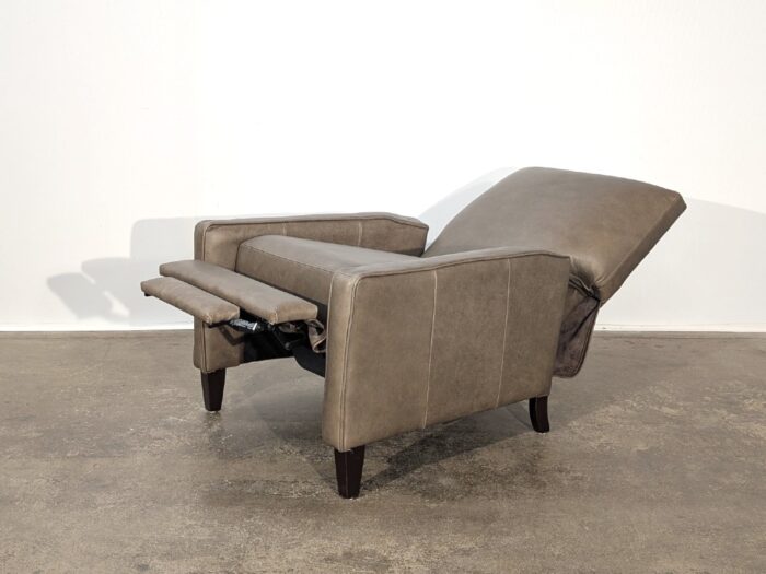 Linus Push Back Leather Recliner - Liberty Mocha - Image 4