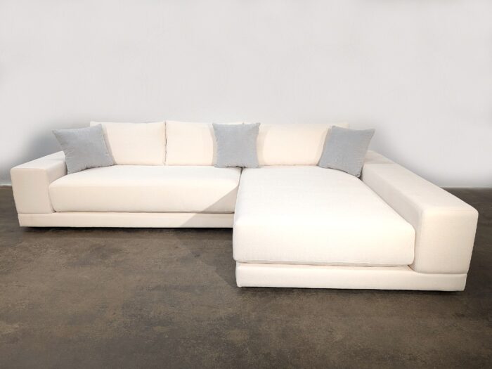 Polo Sectional RHF Chaise - Nirvana Chalk