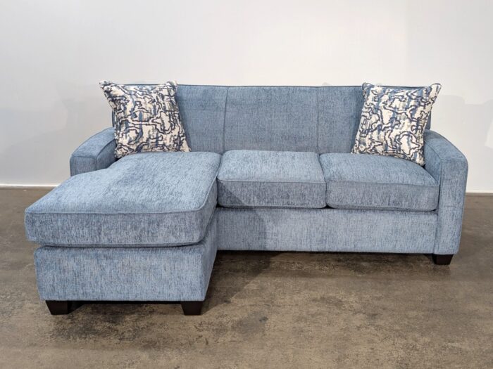 Trent Queen Sofa Bed w/ Bumper – Delicate Blue - Image 2