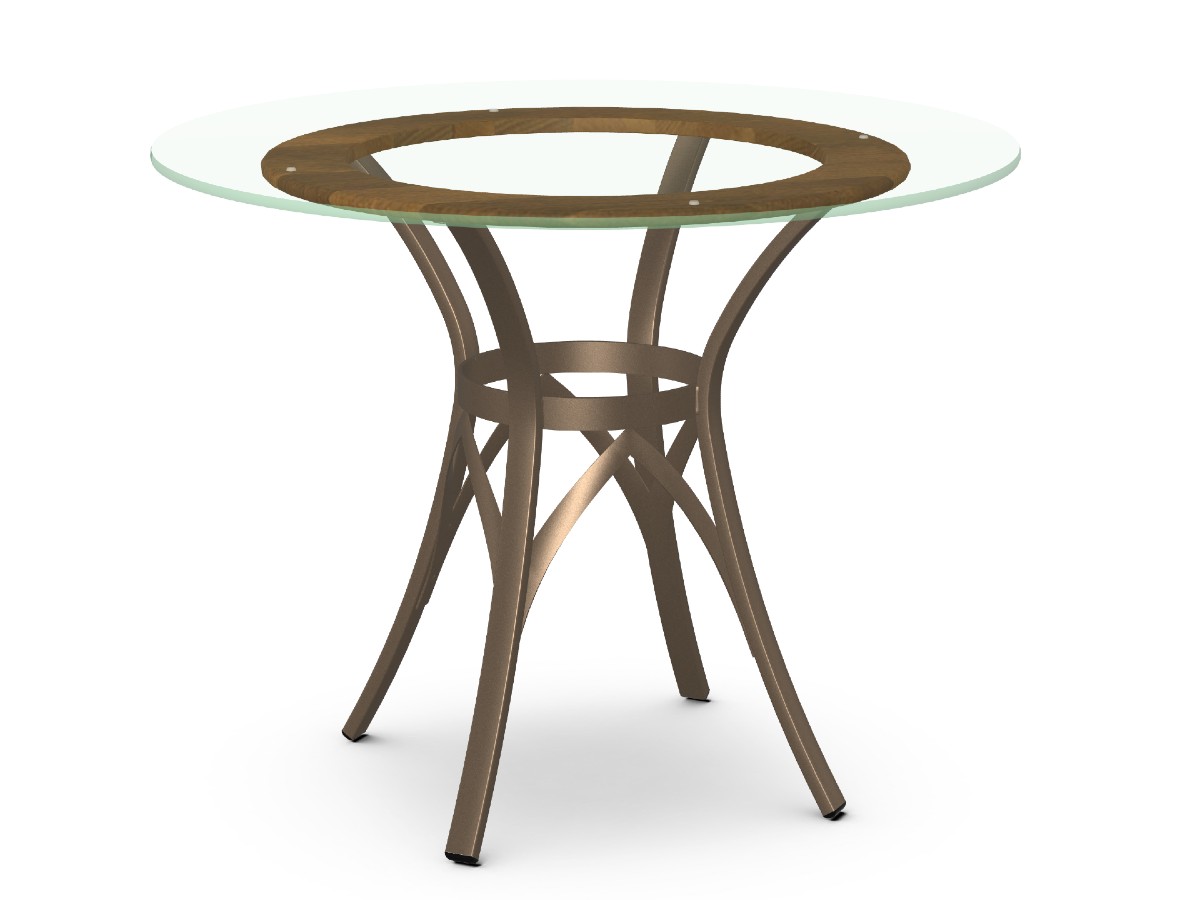 Amisco Kai Table- Sugar Bronze 69- Nature NT- Birch 36" DIA Top - Image 6