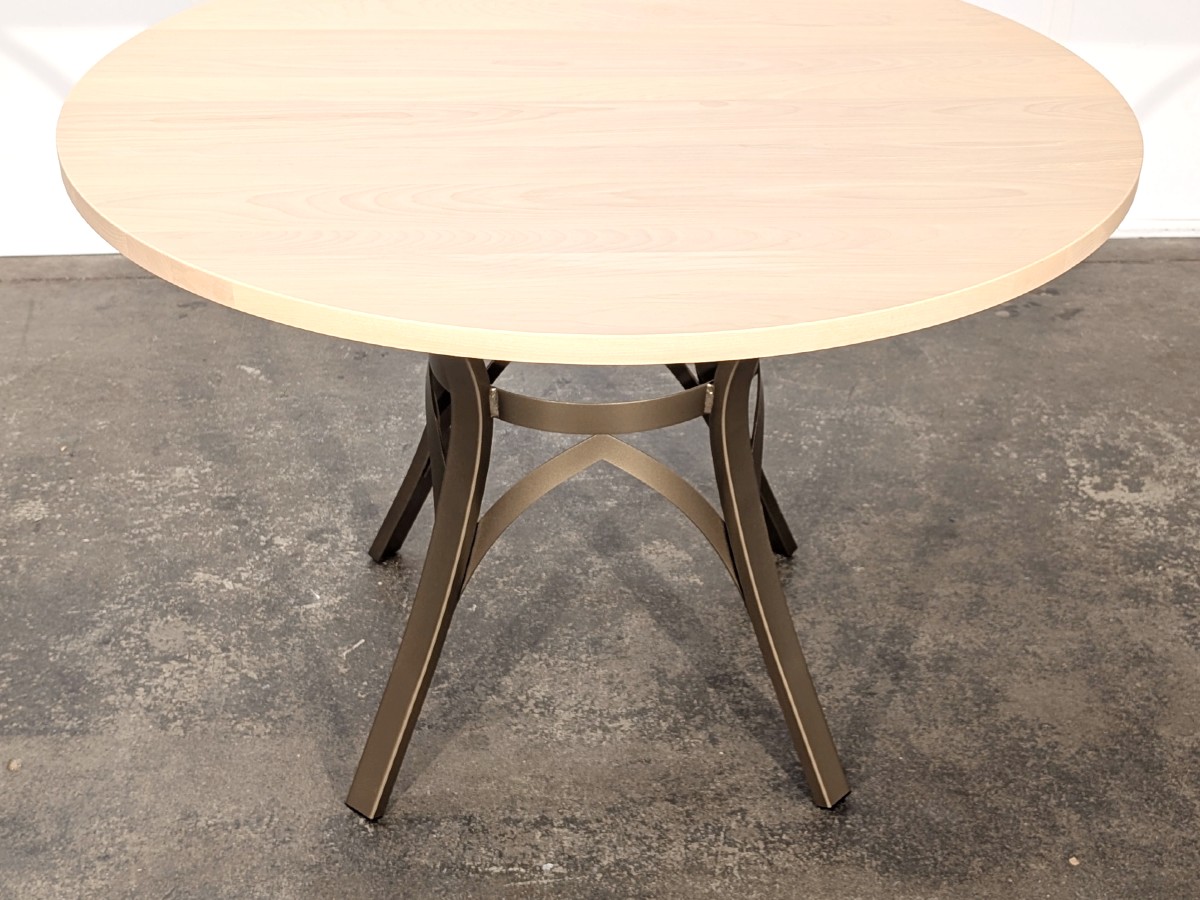 Amisco Kai Table- Sugar Bronze 69- Nature NT- Birch 36" DIA Top - Image 3