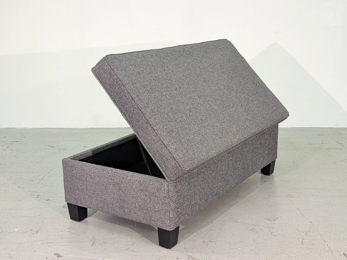Custom Storage Ottoman - Willow Smoke - Image 3