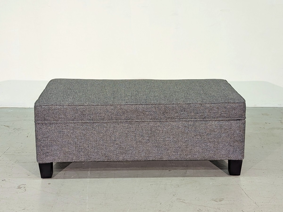 Custom Storage Ottoman - Willow Smoke - Image 4