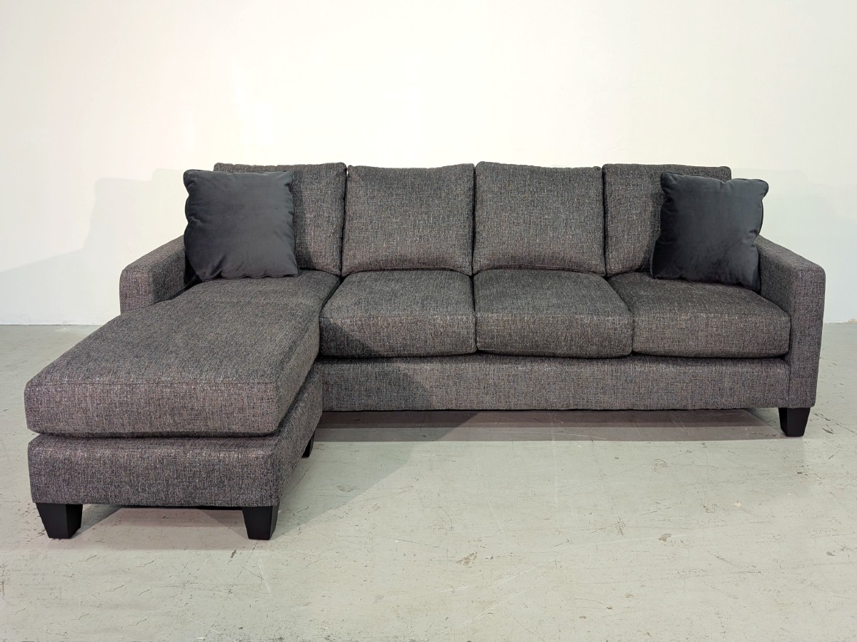 Mesa 4 Seats Sofa-Sectional w/Bumper – Giovanna Pewter - Image 2