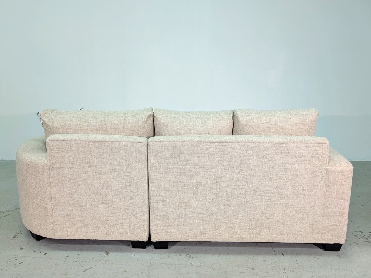 Connor RHF Round Chaise- 2 pc Sectional – Prelude Pebble - Image 3