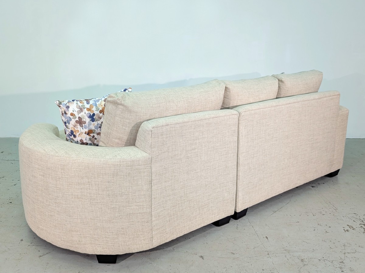 Connor RHF Round Chaise- 2 pc Sectional – Prelude Pebble - Image 2