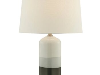 White Ceramic Base - Table Lamp