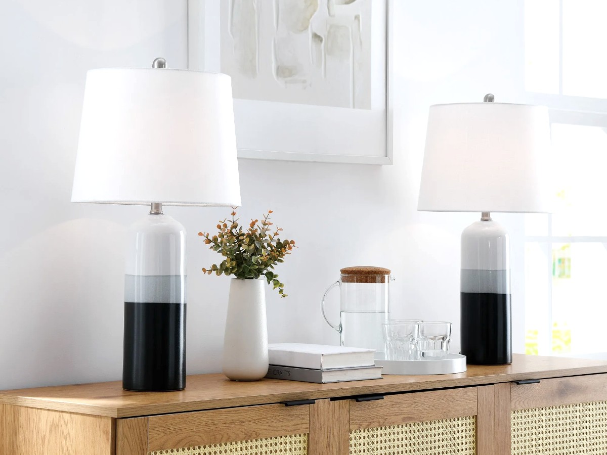 White Ceramic Base - Table Lamp - Image 2