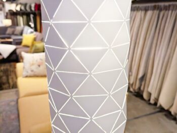 White Metal Shade - Floor Lamp