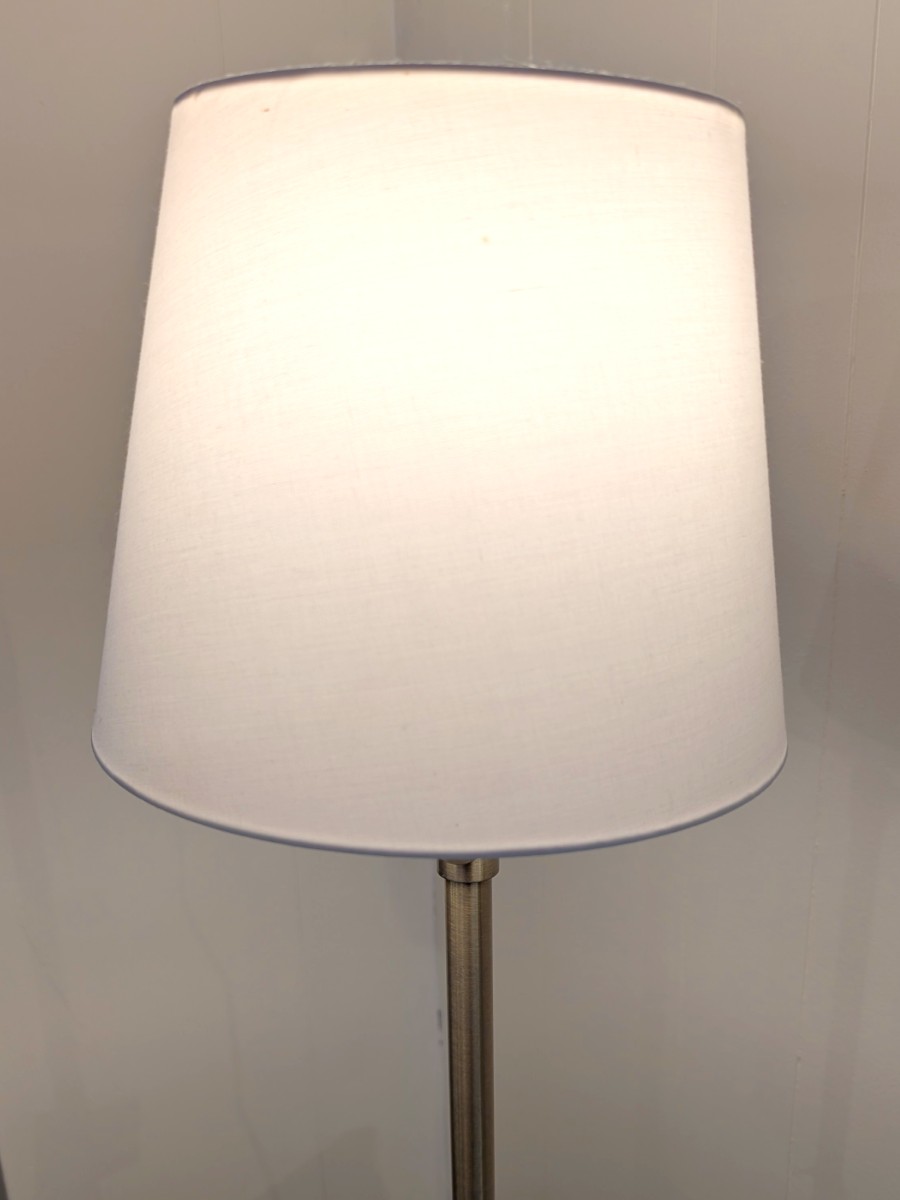 Antique Brushed Brass Metal - Floor Lamp - Image 2