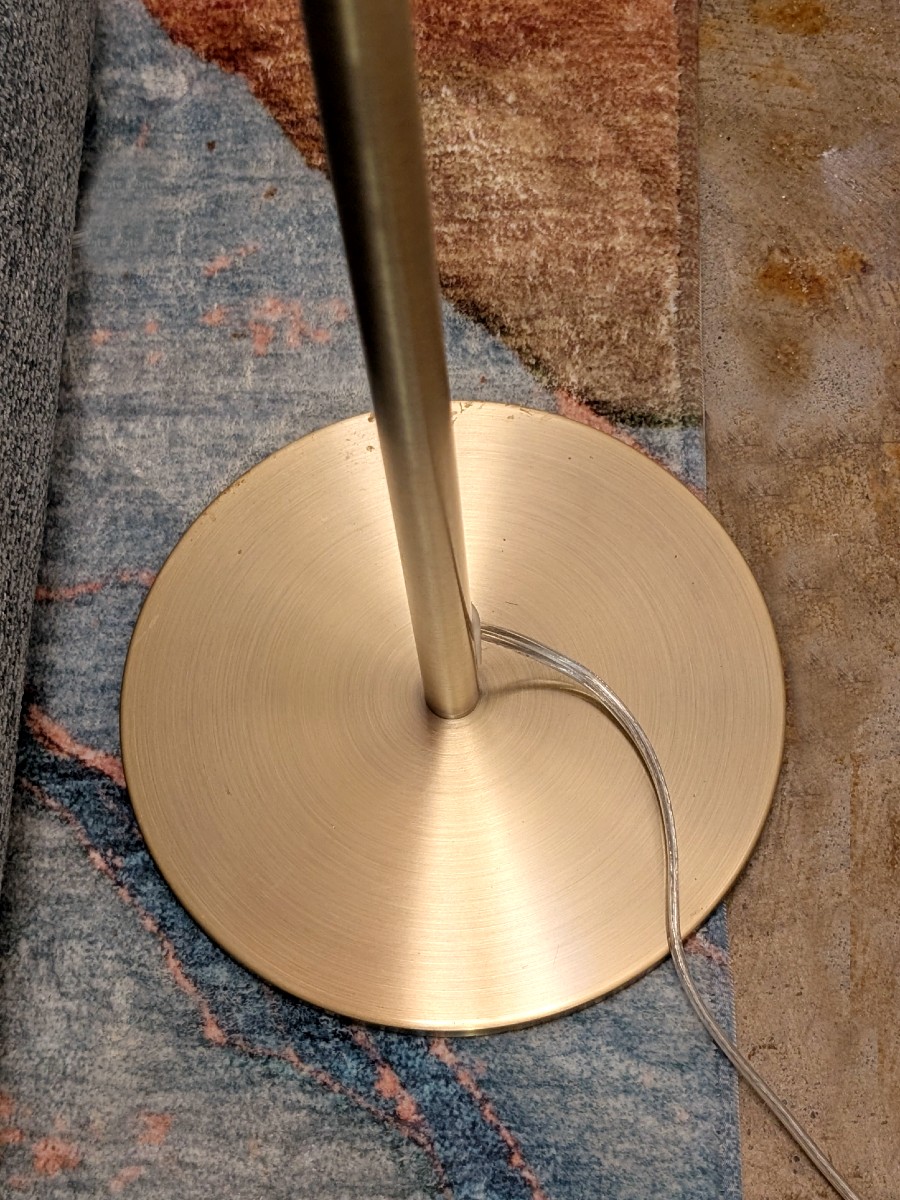 Antique Brushed Brass Metal - Floor Lamp - Image 3