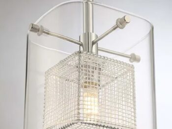 Cube- Glass Shade - Ceiling Fixture