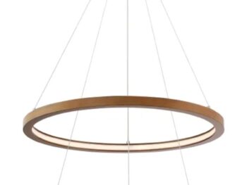 Orbit- Walnut LED Circles - Ceiling Fixture