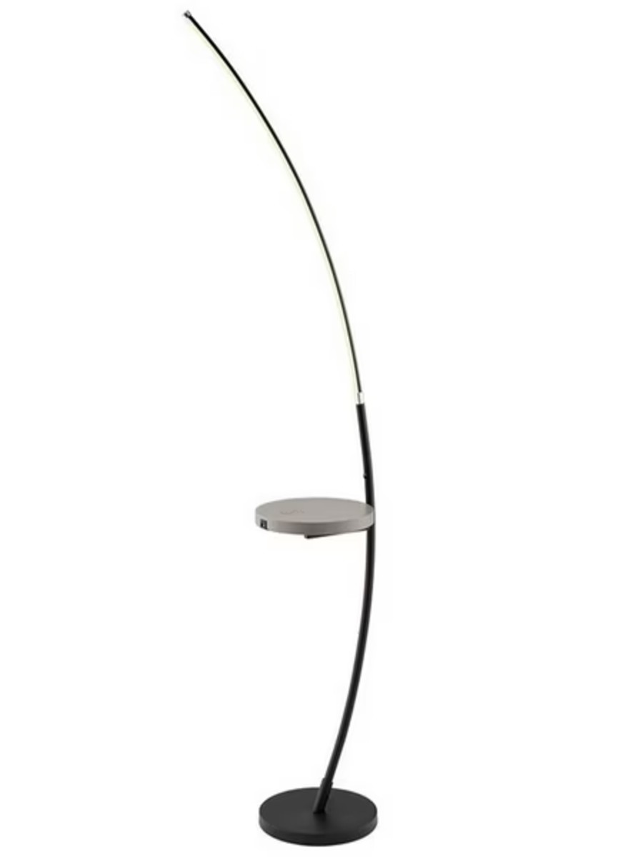 Floor Arc Lamp- Black