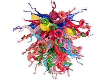 Multicolor - Murano Glass Shapes - Ceiling Fixture