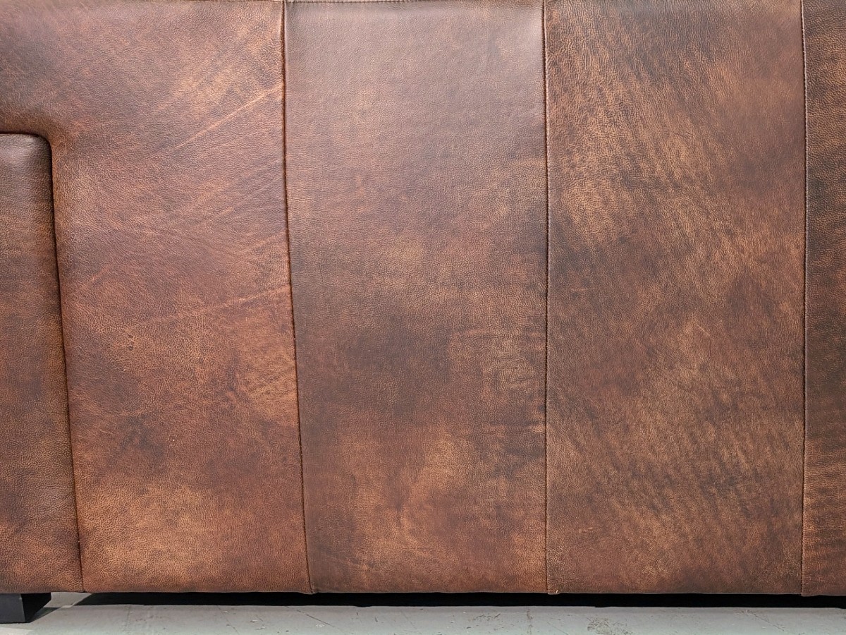 Luna-S-100 Sofa - Red Canyon Leather - P2 - Image 3