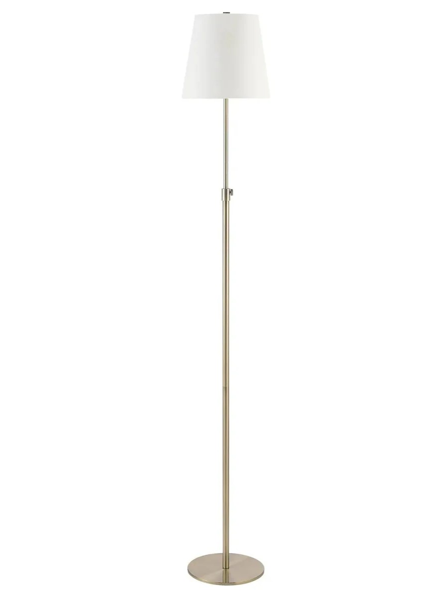 Antique Brushed Brass Metal - Floor Lamp