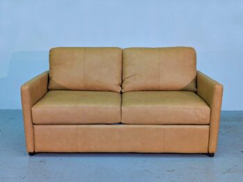 Lachlan-5 Double Sofa Bed - Barrel Tan Leather