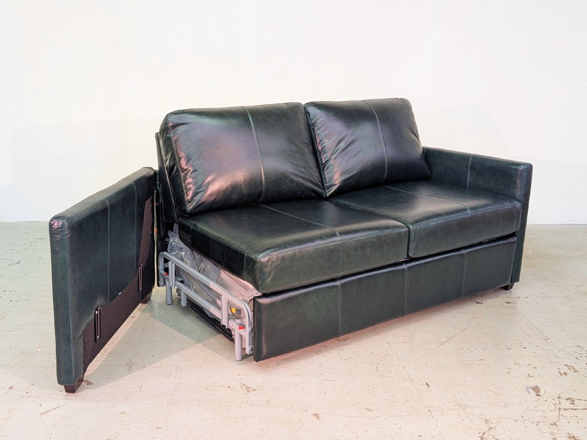 Lachlan-5 Double Sofa Bed - Genius Green - Image 8