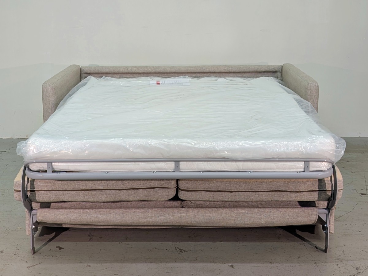 Lachlan-5 Double Sofa Bed - Hitec Sand - Image 6