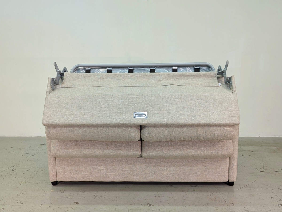 Lachlan-5 Double Sofa Bed - Hitec Sand - Image 4